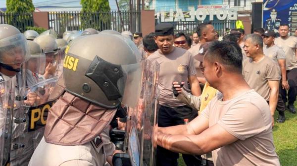 Polres Boyolali Kerahkan 327 Personel Latihan Dalmas, Antisipasi Gangguan Kamtibmas