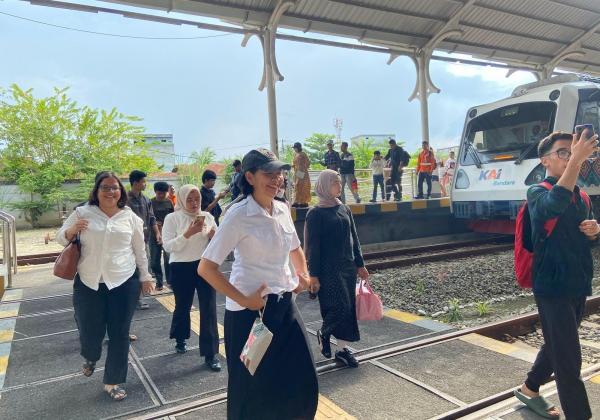 Jadi Pilihan Warga, KA Srilelawangsa Medan - Lubuk Pakam Angkut 11.586 Penumpang di Bulan Pertama