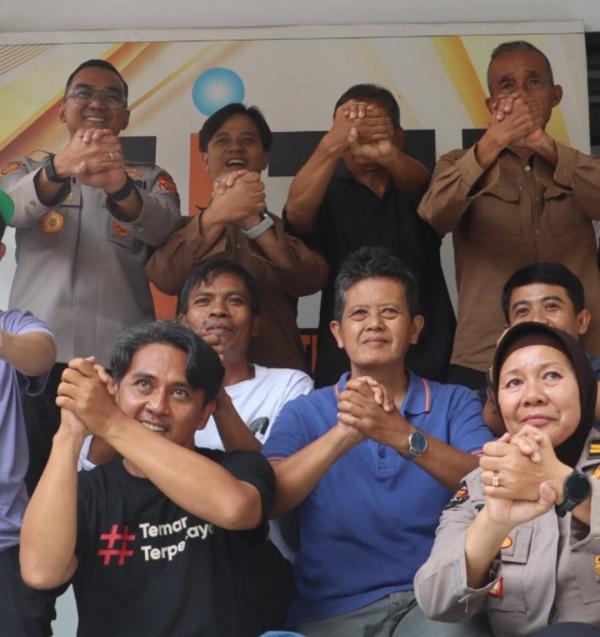 Kapolres Purwakarta Kunjungi IJTI Korda Purwasuka, Ajak Media Perkuat Sinergi Tangkal Hoaks