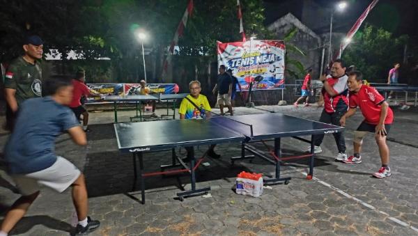 Turnamen Tenis Meja HUT ke 81 Kemerdekaan RI di Sambak Indah Purwodadi Diiikuti 40 Pemain