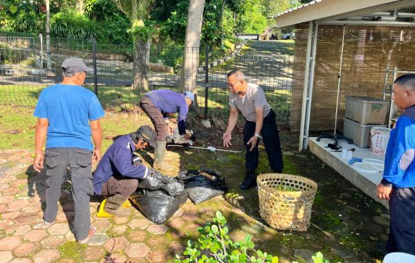 Limbah Dapur Disulap Jadi Pupuk, “EKSPRESI HIJAU” Dorong Ksatrian Polri Tanpa Sampah
