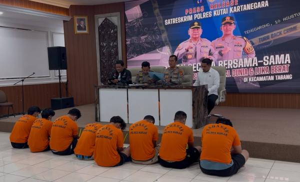 Buron hingga Samarinda, 9 Tersangka Kasus Kekerasan di Tabang Dibekuk