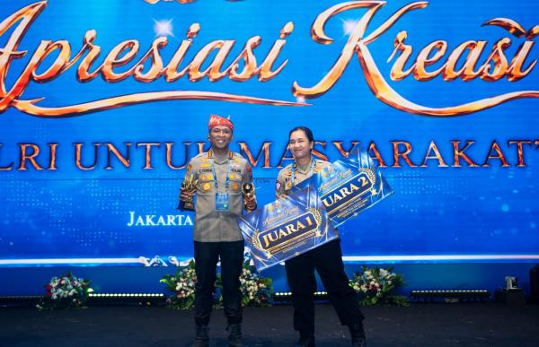 Polresta Sidoarjo Raih Dua Penghargaan di Malam Apresiasi Kreasi Polri untuk Masyarakat
