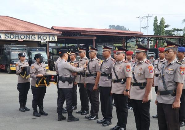 Rotasi 12 Jabatan Strategis di Polresta Sorong Kota, Kapolresta: Hindari Sikap Arogan