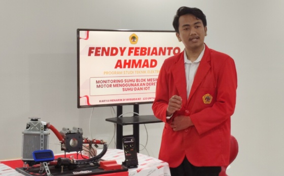 Motor Tiba-Tiba Overheat Bikin Mesin Jebol, Mahasiswa Untag Ciptakan Alat Pendeteksi Suhu Canggih
