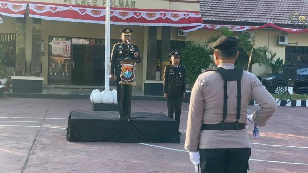 Kapolres Polman Pimpin Upacara HUT ke-81 RI, Kobarkan Semangat Pengabdian