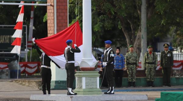 Momen Perdana Brigjen TNI Ali Imran Pimpin Upacara Kemerdekaan RI di Lapangan Sudirman Aceh