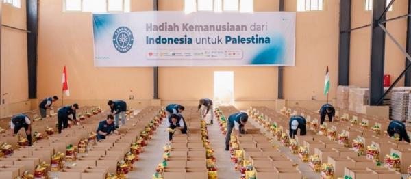 Peringati HUT RI, Konsorsium 14 Lembaga Kemanusiaan Kirim 5.760 Paket Sembako untuk Palestina