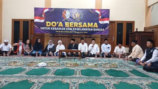 Doa Bersama Tokoh Lintas Agama di Bojonegoro, Doakan Presiden Prabowo dan Indonesia Tetap Aman