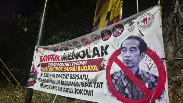 Spanduk Penolakan Safari Jokowi Muncul di Tangerang, PSI Tak Ingin Berspekulasi