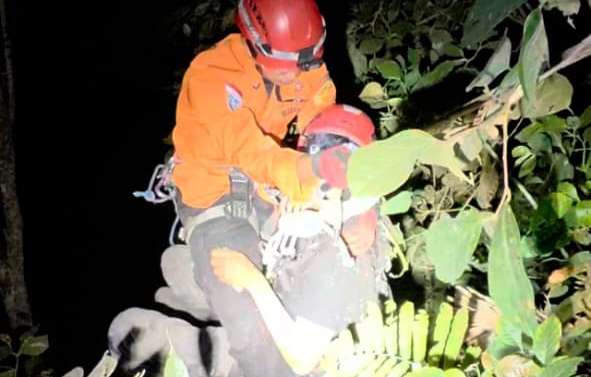 Dramatis! Pecinta Reptil Terperosok Jurang 40 Meter saat Herping Malam di Curug Lawe