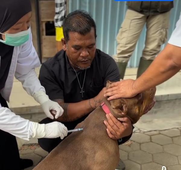 September Bulan Bhakti Rabies, Distan Pringsewu Ajak Warga Vaksinasi Hewan Peliharaan