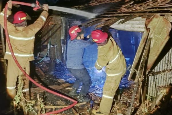 Bekas Kandang Ayam di Grobogan Terbakar Akibat Api Sisa Pembakaran Sampah