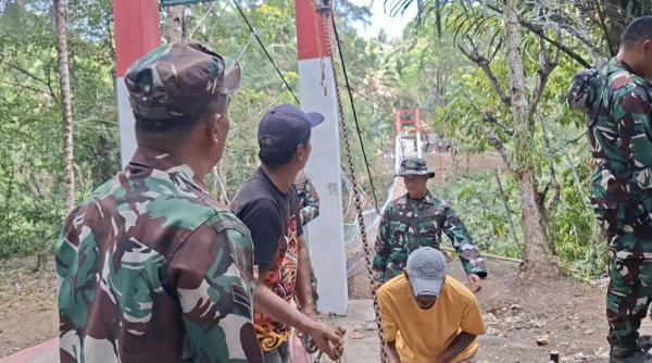 Jembatan Pongpet Anjlok Saat Diresmikan, TNI Turun Tangan: Stop Saling Menyalahkan!