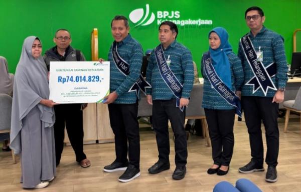 Momentum Harpelnas, Ahli Waris Petugas Linmas dapat Santunan Kematian Rp74 Juta