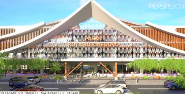 Pemkab Beberkan Desain Pasar Kota Bojonegoro, Dilengkapi Eskalator dan Parkir Tiap Lantai