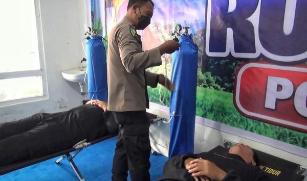RS Bhayangkara Palangka Raya Buka Rumah Oksigen Gratis untuk Warga Terdampak Kabut Asap Karhutla