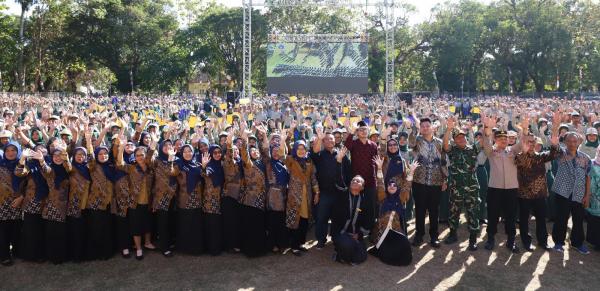 1.066 Siswa Tampilkan Tari Kolosal “Sapta Gemilang” di Lustrum ke-7 SMA Negeri 7 Purworejo