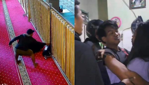 Pria Curi Tas Mahasiswi di Masjid di Makassar Ditangkap, Istri Pelaku Histeris