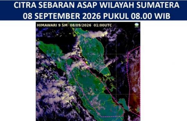 Asap Selimuti 14 Wilayah Sumut, Jarak Pandang Turun hingga 500 Meter