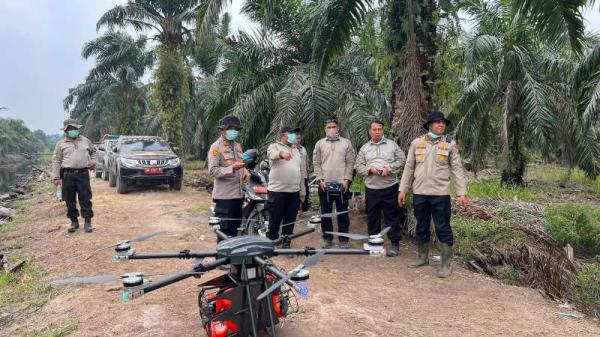 Karhutla di Siak, Polda Riau Kerahkan Drone 
