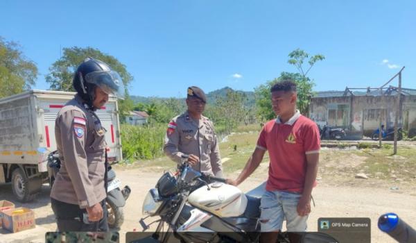 Cegah Curanmor, Polsek Sasitamean Malaka Gencarkan Patroli Dialogis