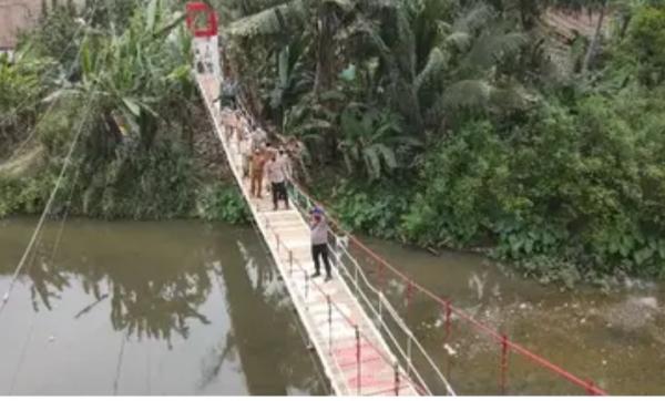 Empat Tahun Rusak, Jembatan Tanjung Raja–Tanjung Jati Kembali Berfungsi