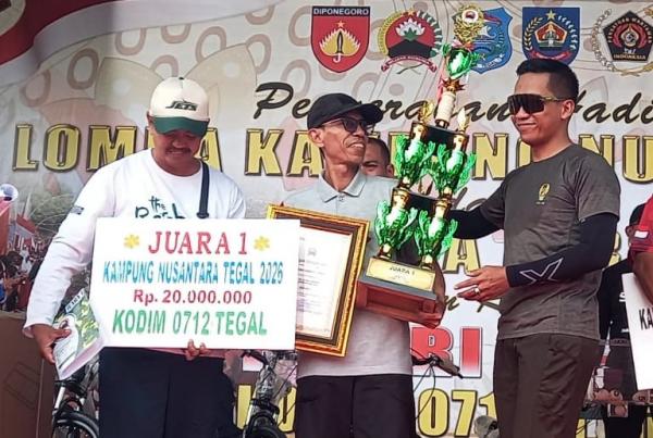 Warga Jatinegara Juara Lomba Kampung Nusantara Kodim 0712/Tegal 2026