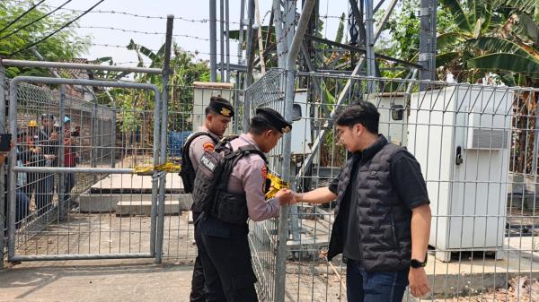 Puluhan Anggota Polres Madiun Amankan Pembukaan Tower BTS yang Sebelumnya Ditolak Warga
