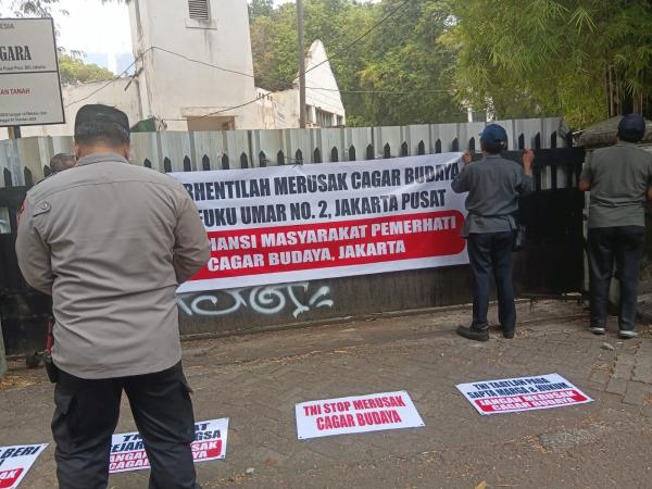 Warga Gondangdia Minta Aparat Setop Kegiatan Physical di Kawasan Heritage Menteng