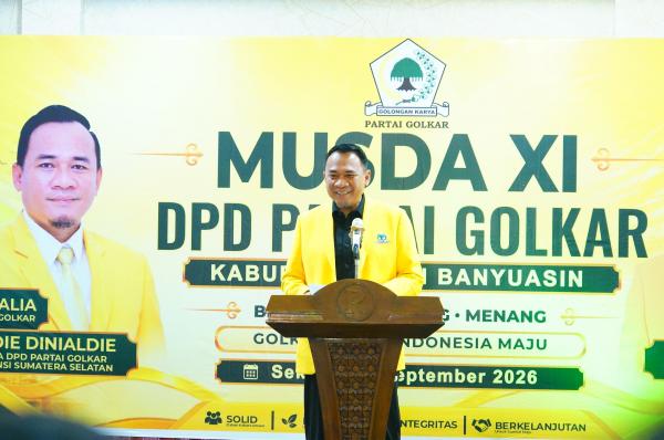 Ketua Andie Dinialdie Sebut Kabupaten Muba Salah Satu Daerah Penting Bagi Partai Golkar di Sumsel