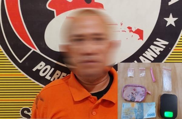 Niat Edarkan Sabu, Pria 39 Tahun Malah Diciduk Sat Narkoba Polres Pelabuhan Belawan