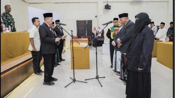 Estafet Amanah Tak Pernah Berhenti, Bupati Pidie Jaya Hadiri Pergantian MPU