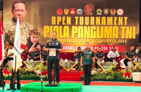 Open Tournament Pencak Silat Piala Panglima TNI 2026 Pererat Kebersamaan TNI dengan Rakyat
