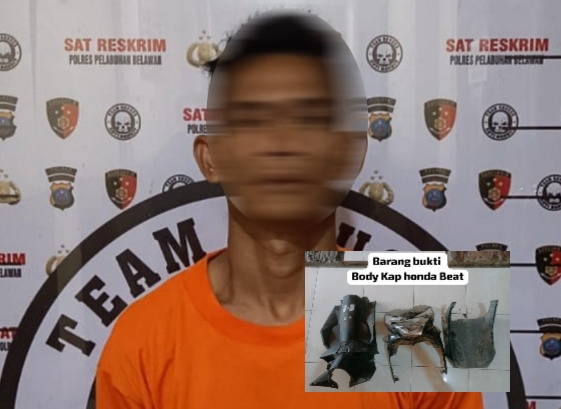 Congkel Pintu, Bawa Kabur Motor! Ulah Pelaku Curat Berujung Diciduk Polisi Belawan