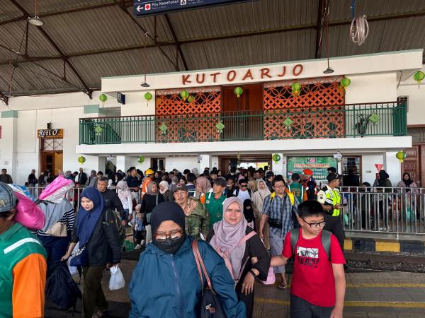 Pelanggan Kereta Api di Kutoarjo Tembus 901 Ribu, Naik 12 Persen