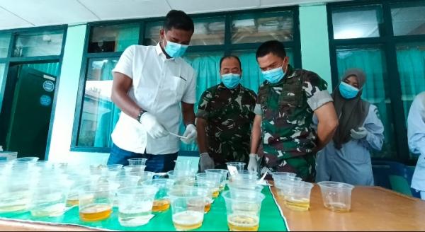 Tes Urine Mendadak di Makodim Aceh Selatan, Dandim: Jangan Coba-Coba dengan Narkoba