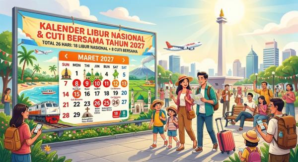 Siap-Siap Agenda Liburan! Ada 26 Hari Libur dan Cuti Bersama di 2027