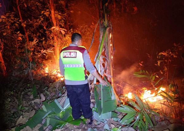 Hutan Jati di Ayah Kebumen Terbakar, Petugas Berjibaku hingga Malam