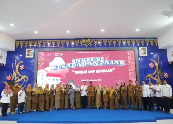 DJP Riau Wujudkan Generasi Taat Pajak Lewat Bangku Sekolah