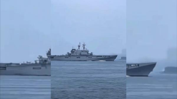 Kapal Induk Giuseppe Garibaldi Melintas di Perairan Batam, TNI AL Pastikan Pelayaran Aman