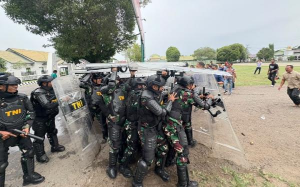 Kodim 0103 Aceh Utara Gelar Simulasi PHH, Siap Antisipasi Aksi Massa