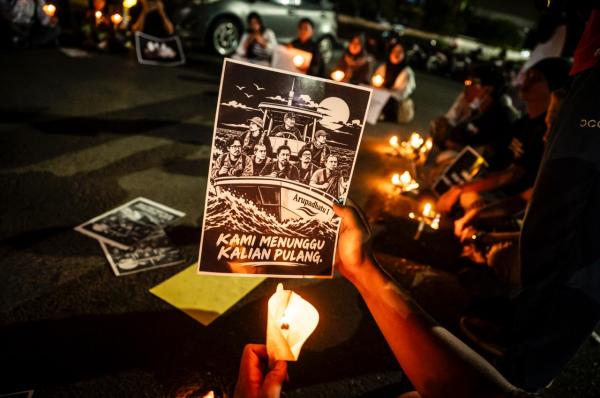 Hari ke-9 Operasi SAR, KKJ Jateng-DIY Doa Bersama untuk 5 Jurnalis Hilang Kontak di Selat Sunda