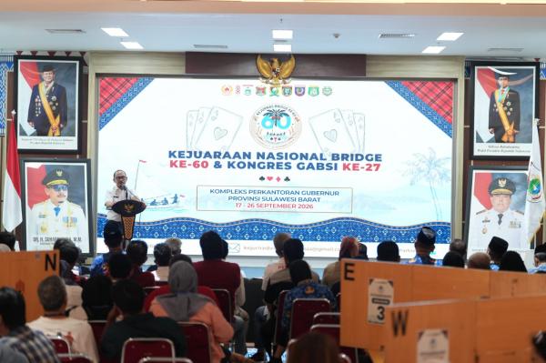 Sulbar Jadi Tuan Rumah Kejurnas Bridge, Ratusan Atlet dari 21 Provinsi Serbu Mamuju