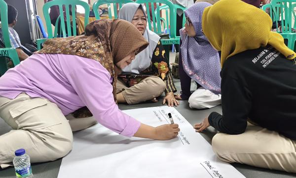 Relawan SAPA Tanjungmas Perkuat Perlindungan Perempuan dan Anak lewat Workshop Pengembangan RBI