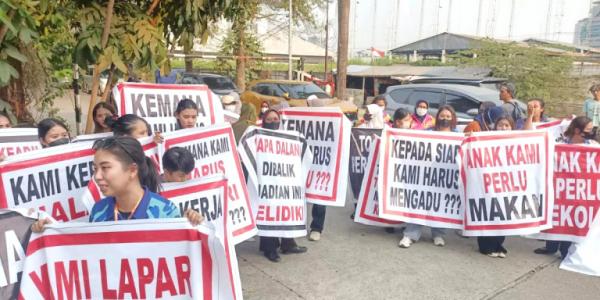 Ratusan Karyawan Club de Arjuna Mengadu: Anak Kami Perlu Makan