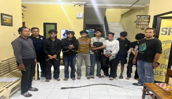 Tujuh Remaja Diamankan di Bantul, Polisi Temukan Celurit 1,4 Meter