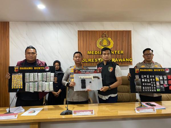 30 Kasus Narkotika Dibongkar, Polresta Karawang Amankan 36 Tersangka