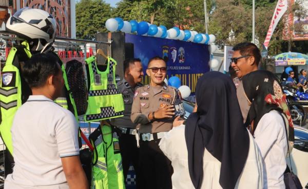 Pameran Satlantas Polres Sukoharjo Meriahkan CFD, Ada Layanan Gratis untuk Warga