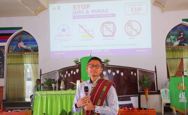 Kapolres TTS Serukan Bahaya Judi dan Miras